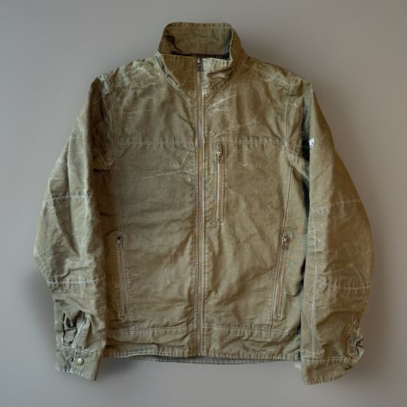 Kuhl Burr Jacket M Brown Heavy Workwear Full Zip Insulated Bomber Rydr Utah - Picture 1 of 10